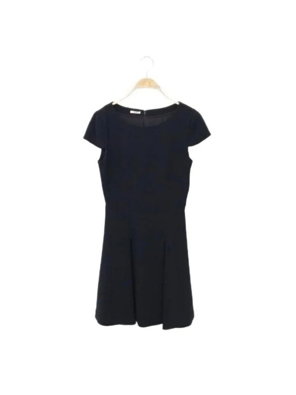Miu Miu Dress Knee-Length French Sleeve Black 40